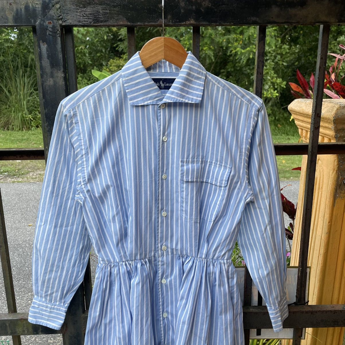 Ralph Lauren 🔥Ralph Lauren Striped Dress Buttons Shirts Minimalist Wear Size S / US 4 / IT 40 - 4 Thumbnail
