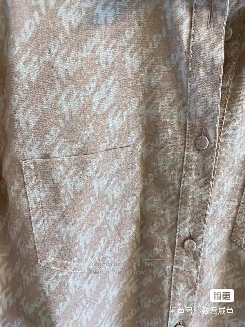 Fendi Fendi Printed Logo Short Sleeve Shirt Size XS / US 0-2 / IT 36-38 - 3 Thumbnail