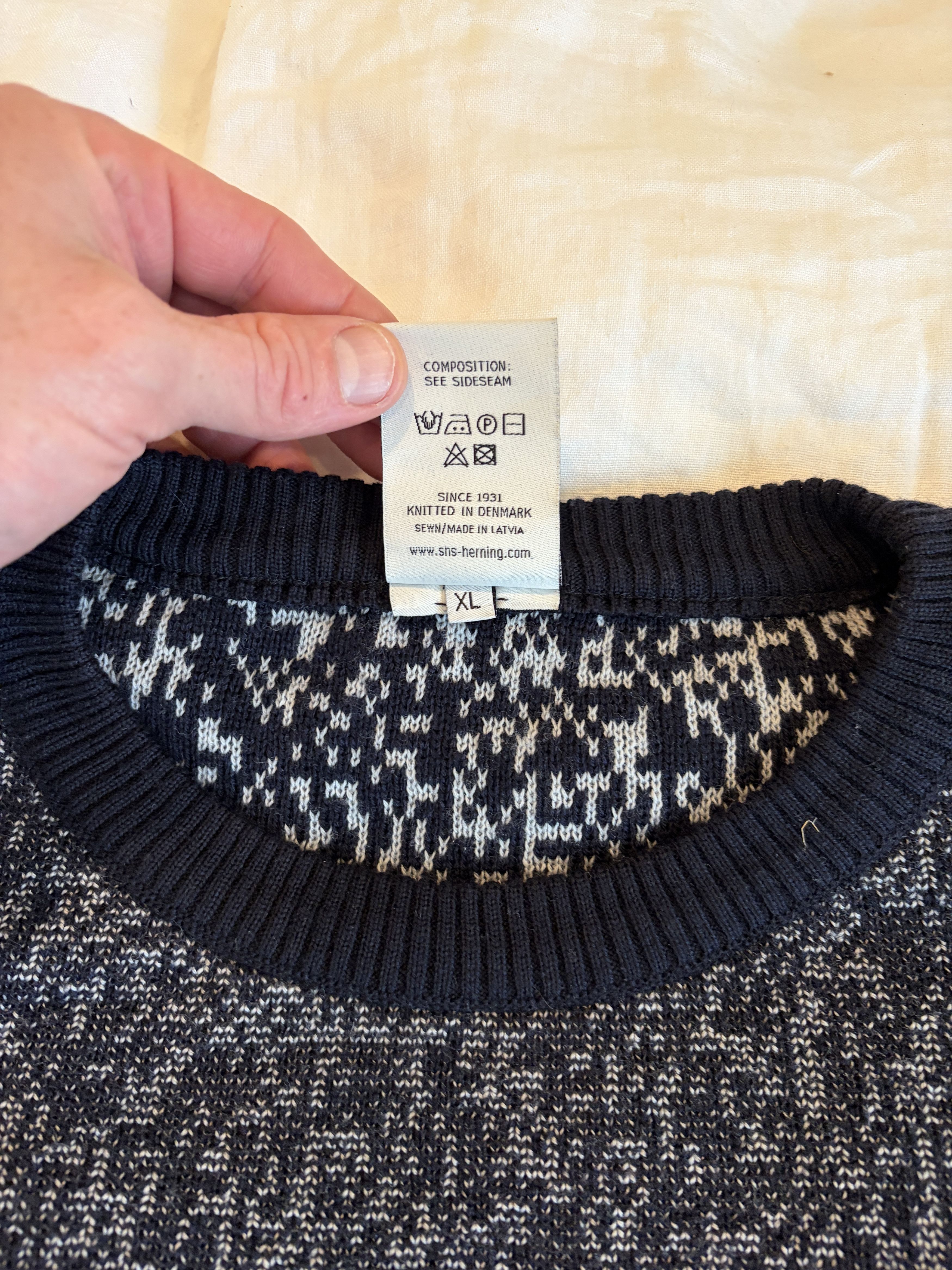 S.N.S. Herning S.N.S. Herning 100% Merino Wool - Blue Melange - XL Size US XL / EU 56 / 4 - 6 Thumbnail