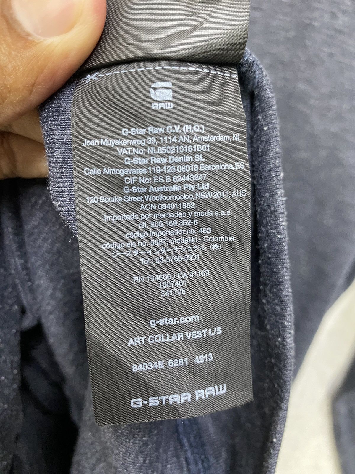 G-Star G-Star Raw Sweater Fullzip Pocket Blue Size Small Size US S / EU 44-46 / 1 - 12 Thumbnail