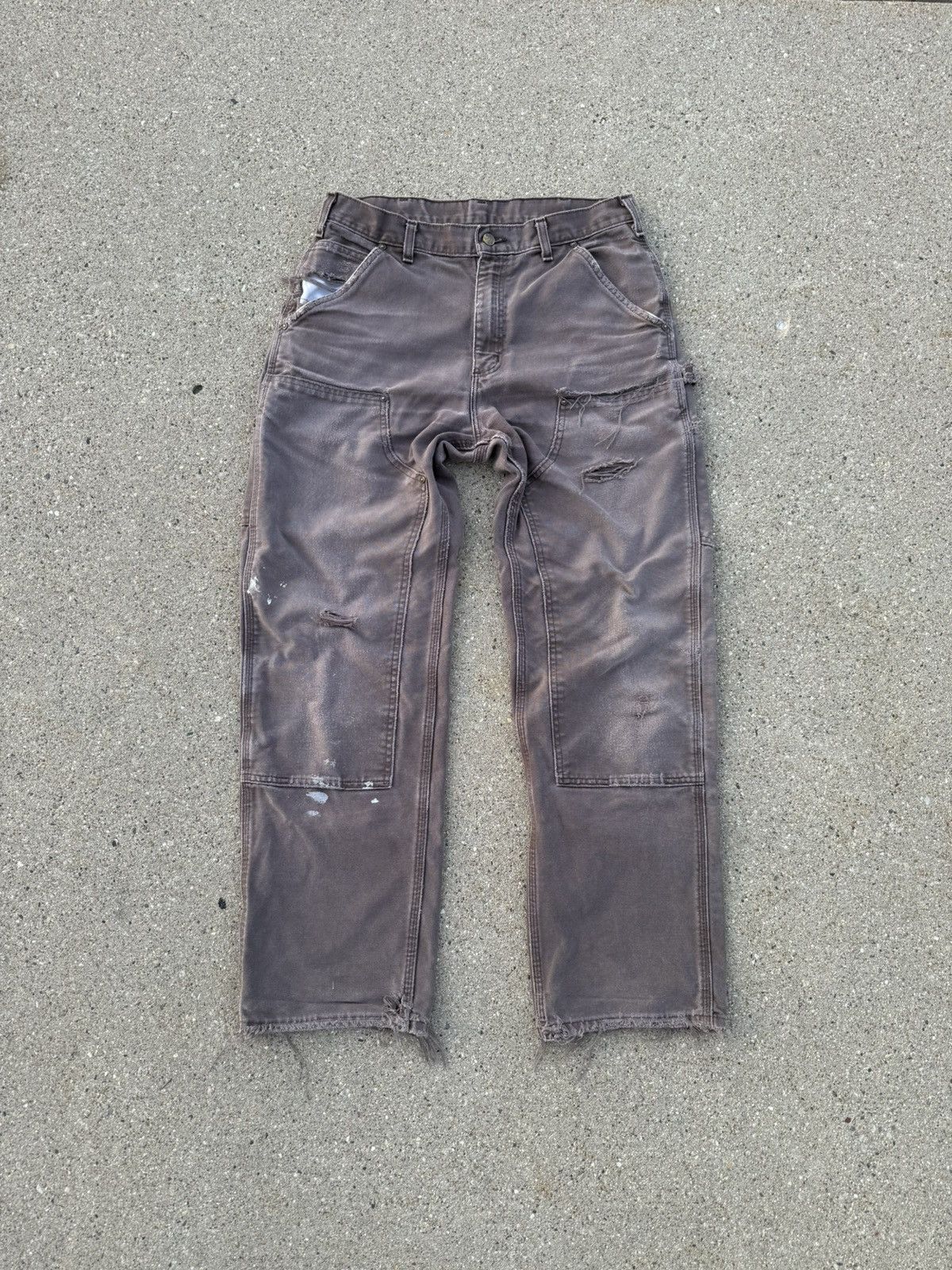 Vintage B138 DKB Brown Carhartt Double Knee Carpenter Pants