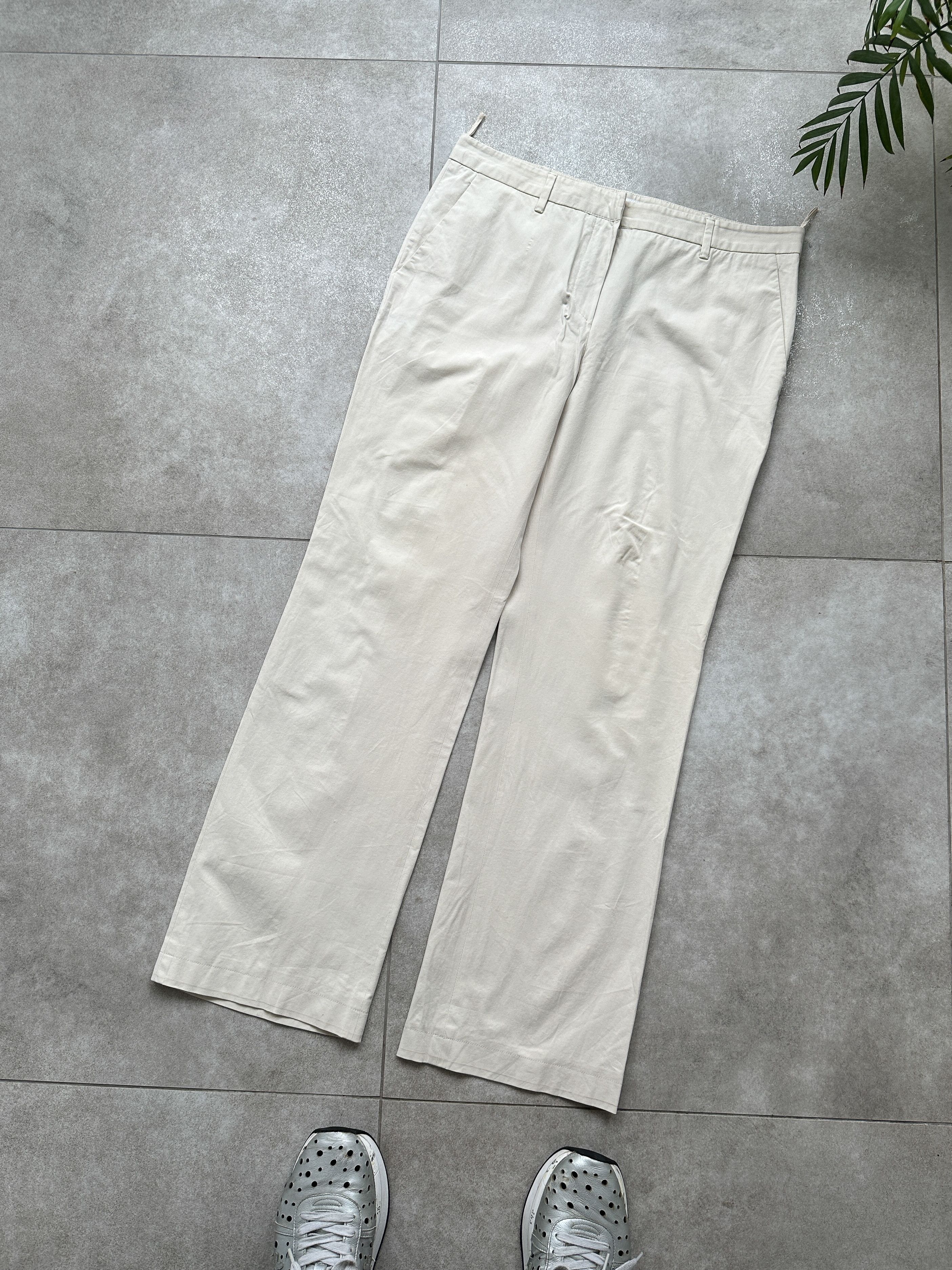 Prada Prada Cream Pants Trousers Size 32" / US 10 / IT 46 - 1 Thumbnail