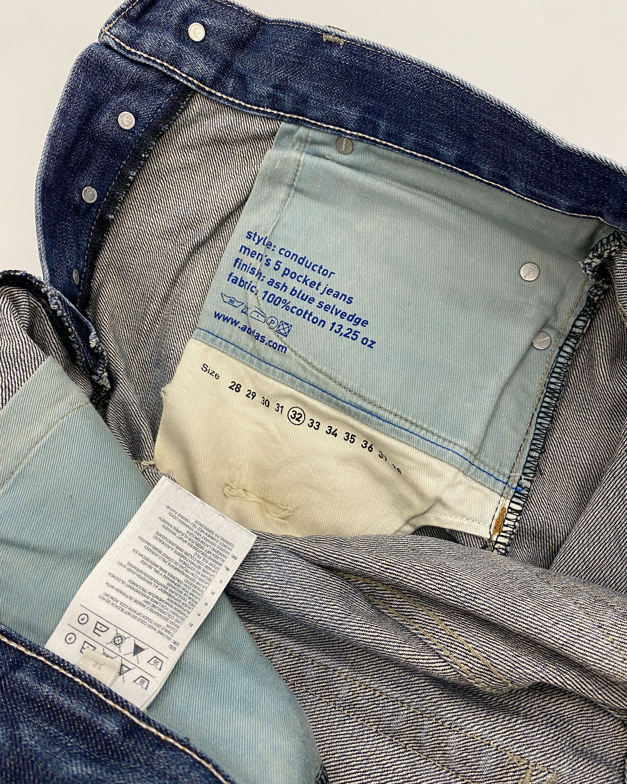 Adidas 2010s Selvedge Denim Size US 32 / EU 48 - 7 Thumbnail