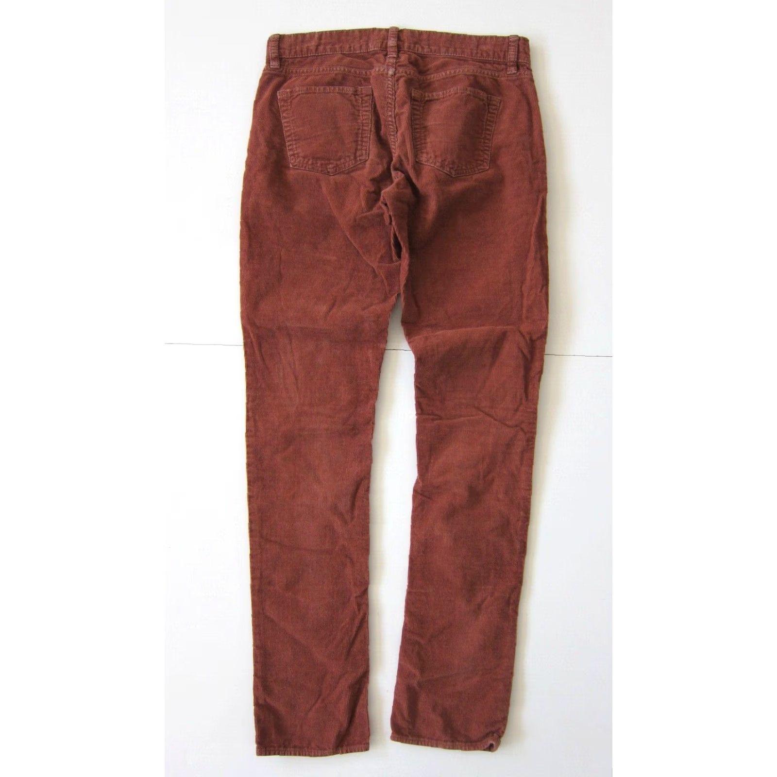 J.Crew VINTAGE J.Crew Cotton Brown Corduroy City Fit Matchstick Skinny Leg Pant 25R Womens Size 42" / US 20 - 2 Thumbnail