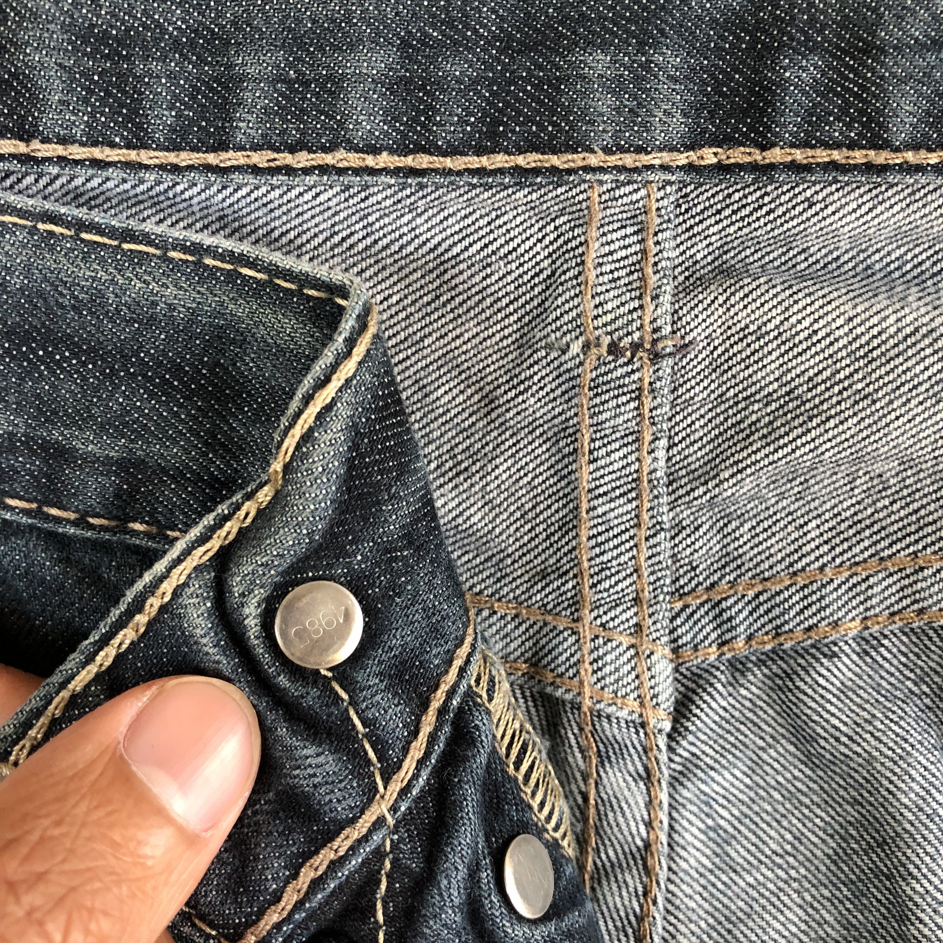Levi's Vintage Y2K Levis 501 Faded Jeans Levi's Stonewash Denim Size US 38 / EU 54 - 7 Thumbnail