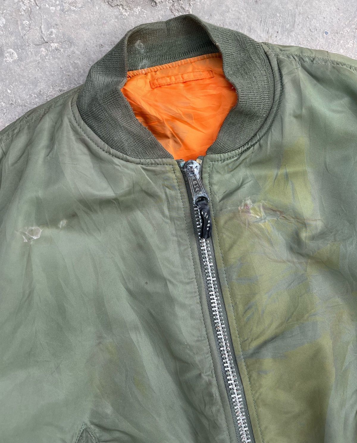 Alpha Industries 🔥Vintage Alpha Industries Ma-1 Flight Bomber Jacket Size US M / EU 48-50 / 2 - 7 Thumbnail