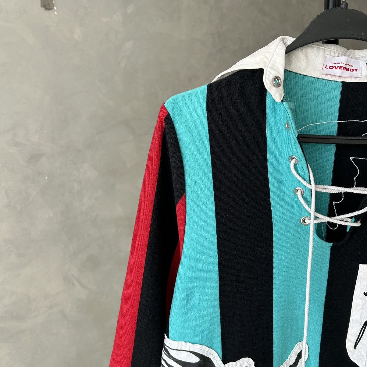 Charles Jeffrey LOVERBOY Charles Jeffrey Loverboy Magpie Striped Rugby Polo Size US S / EU 44-46 / 1 - 7 Thumbnail