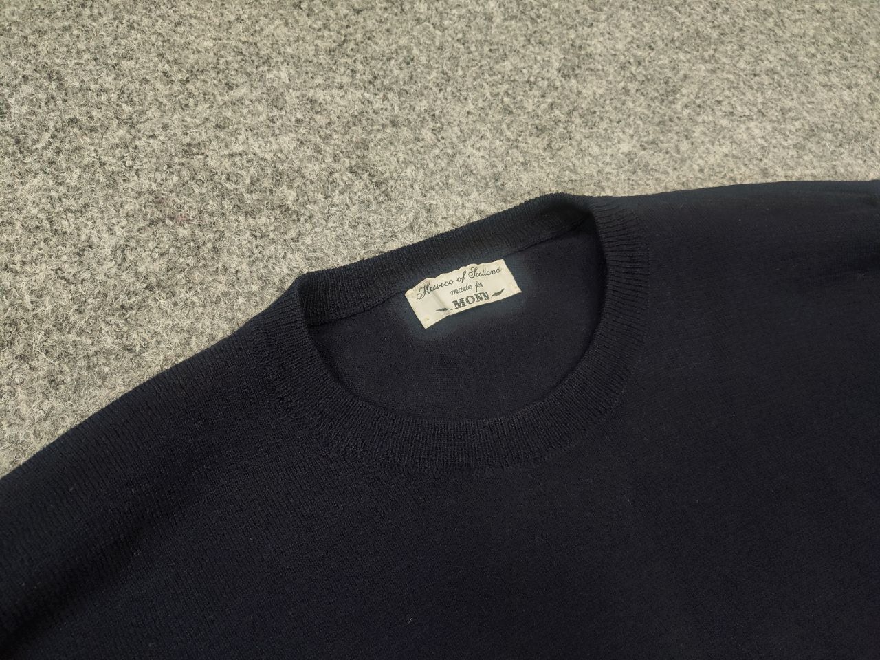 Vintage Navica Of Scotland Monn Vintage Navy Wool Pullover Sweater Size US L / EU 52-54 / 3 - 6 Thumbnail