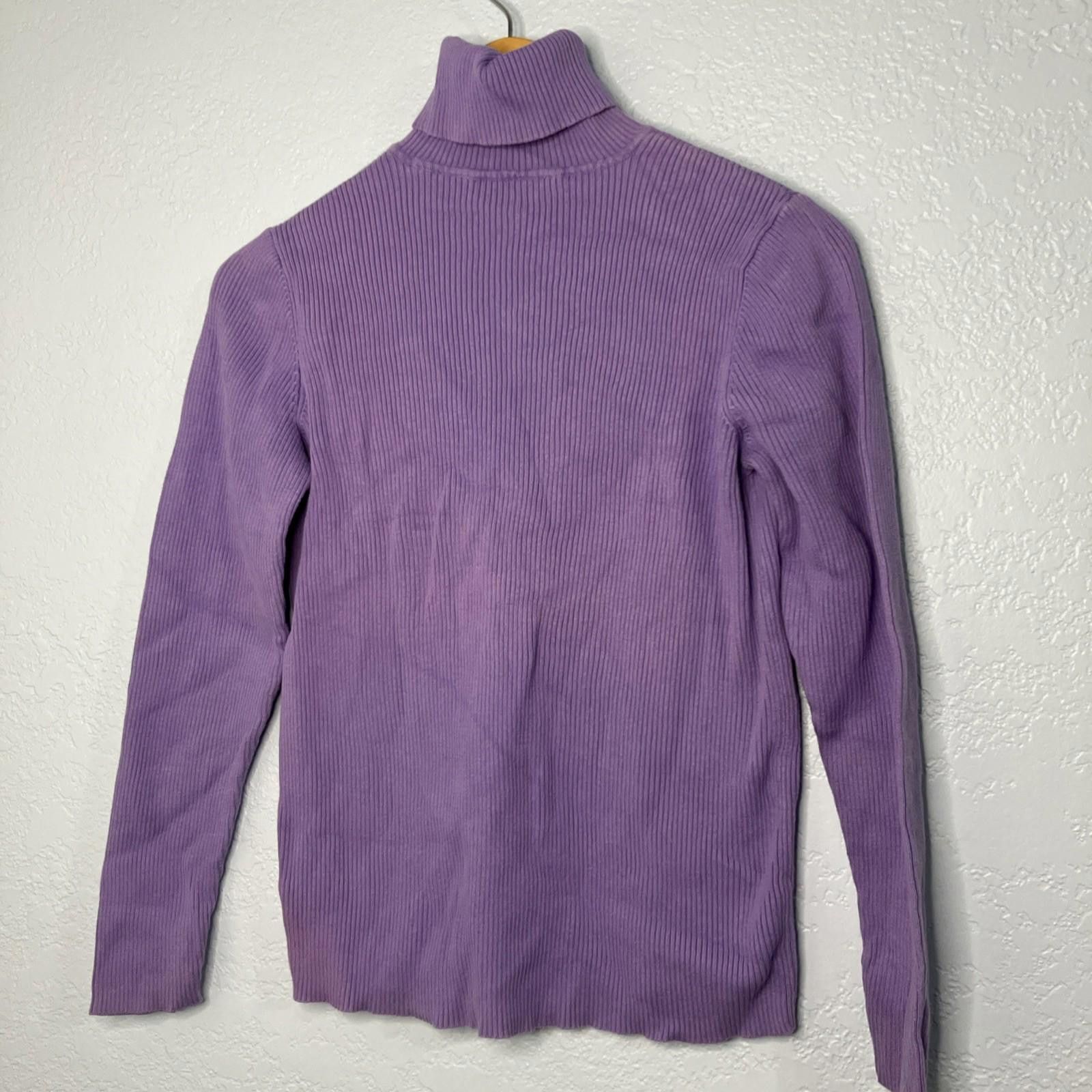 Polo Ralph Lauren LAUREN Ralph Lauren Ribbed Turtleneck Monogram Sweater Size M / US 6-8 / IT 42-44 - 3 Thumbnail