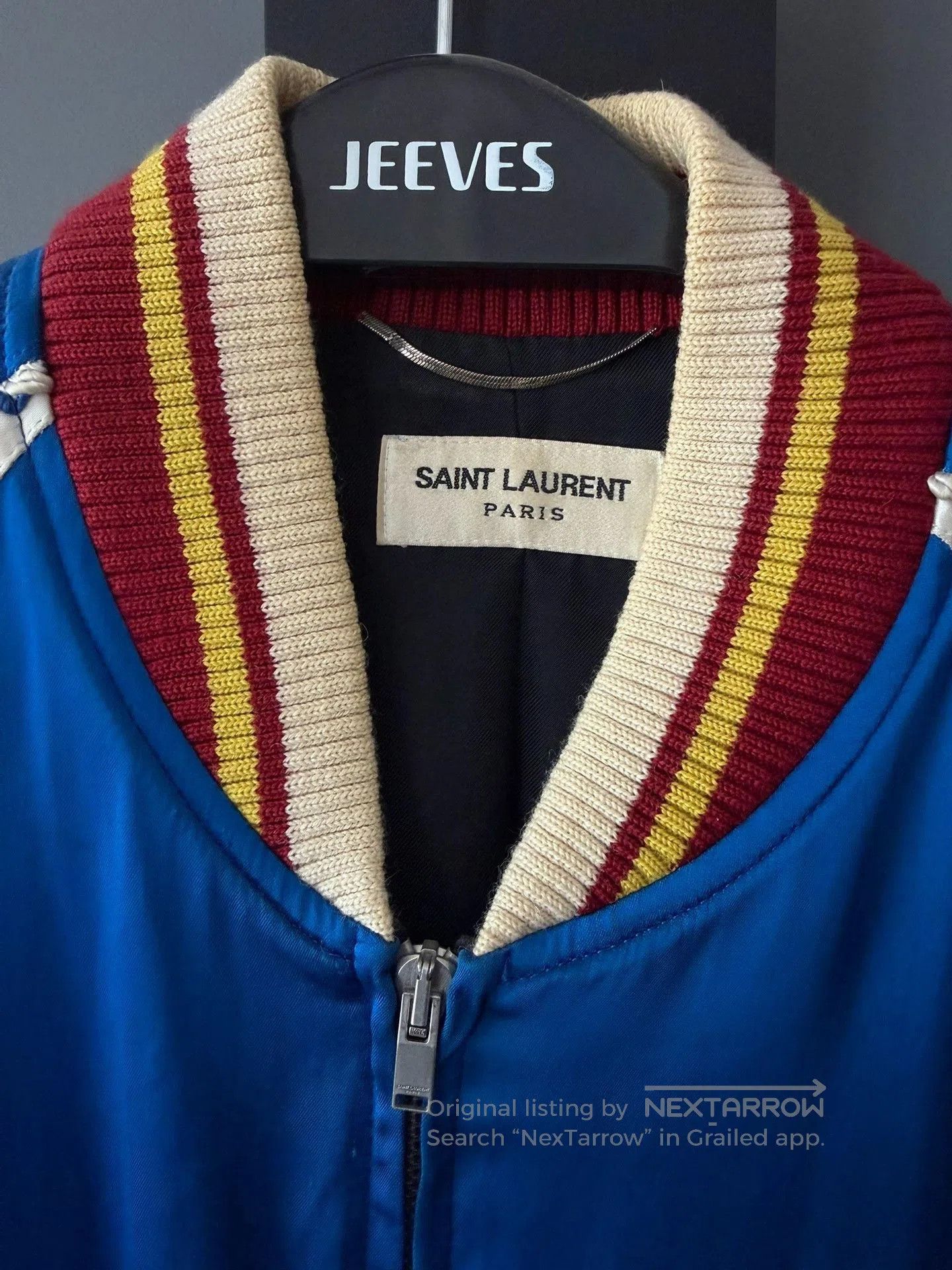 Saint Laurent Paris Saint Laurent Paris Blue Bomber Jacket. Size US M / EU 48-50 / 2 - 3 Thumbnail
