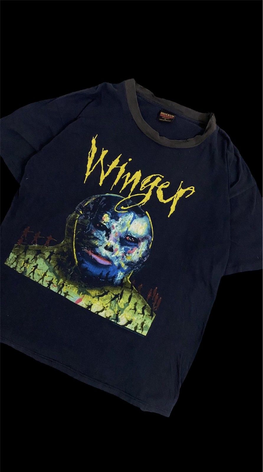 Band Tees VINTAGE 🔥 90s WINGER PULL TOUR 1993 AMERICAN ROCK GLAM METAL Size US XL / EU 56 / 4 - 1 Thumbnail