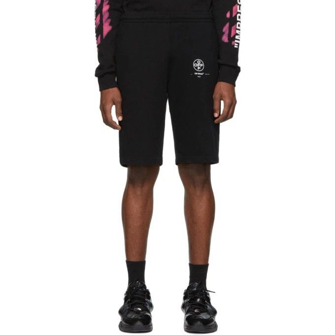 Off-White Off-White - Black Diag Stencil Shorts Size US 28 / EU 44 - 16 Thumbnail