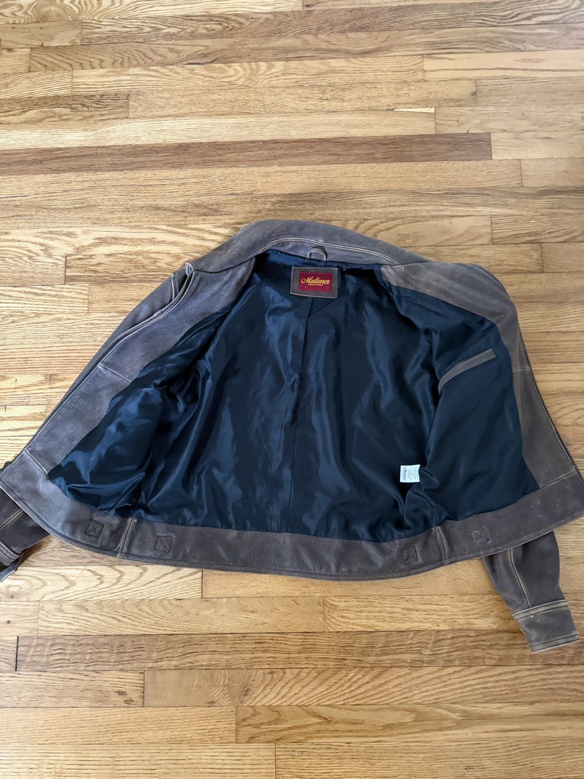Mutimer Mutimer Aged Heavy Wash Leather Jacket Size US S / EU 44-46 / 1 - 3 Thumbnail