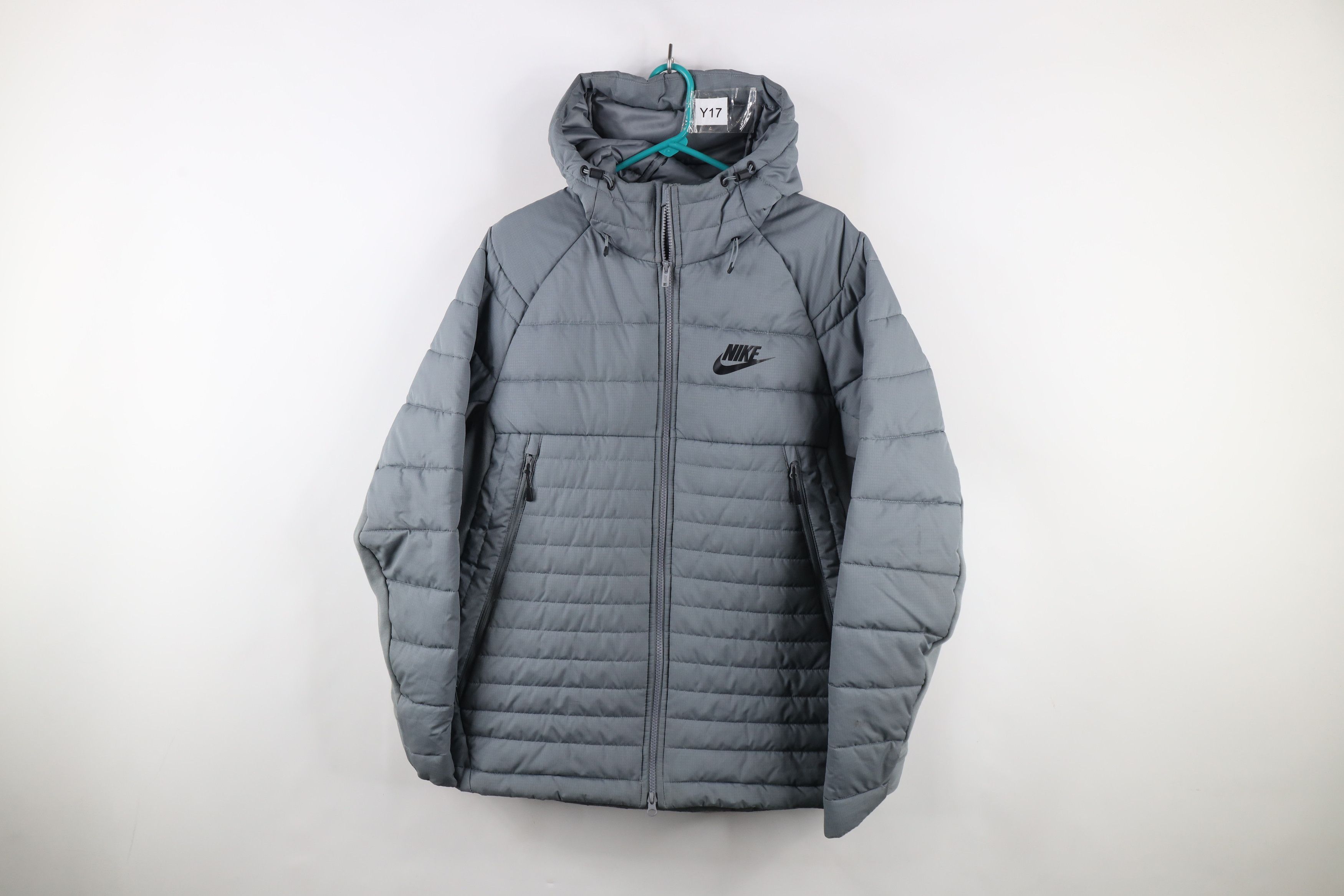 Nike × Vintage Nike Sportswear Swoosh Hooded Winter Puffer Parka Jacket Size US L / EU 52-54 / 3 - 1 Thumbnail