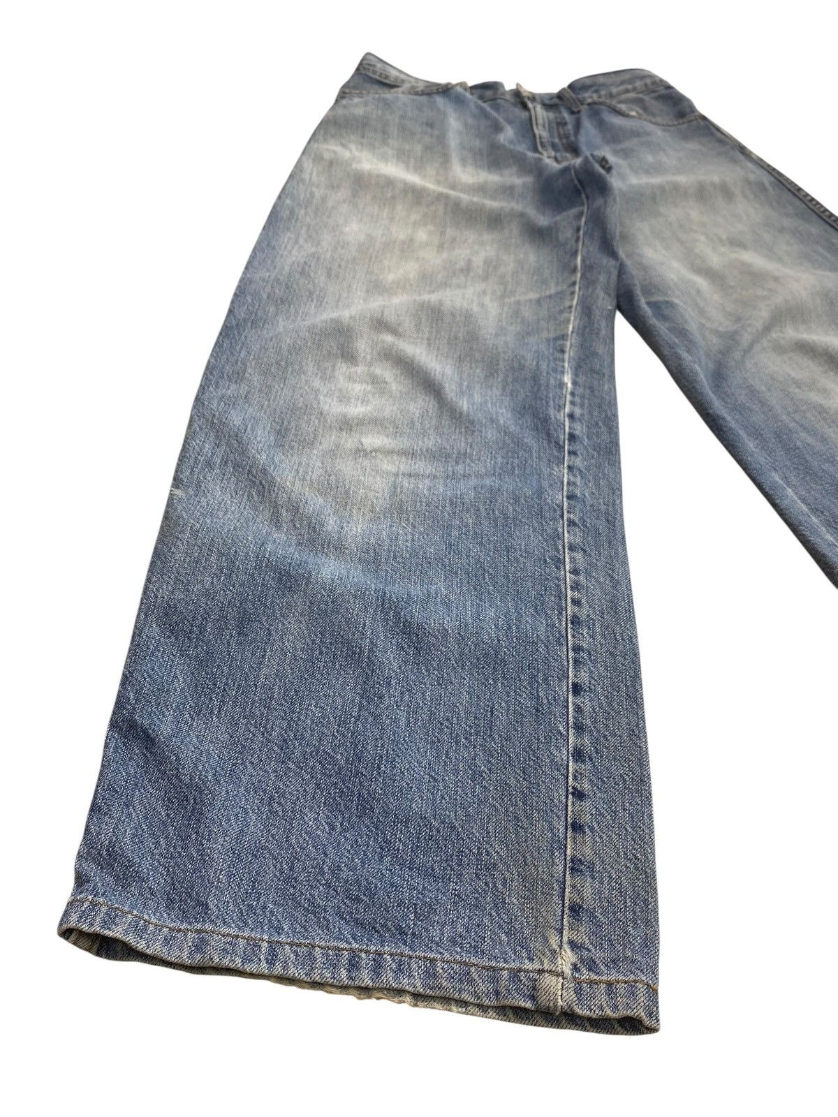 Uniqlo Uniqlo Brand Acid Blue Wash Style Baggy Jeans Size US 28 / EU 44 - 7 Thumbnail