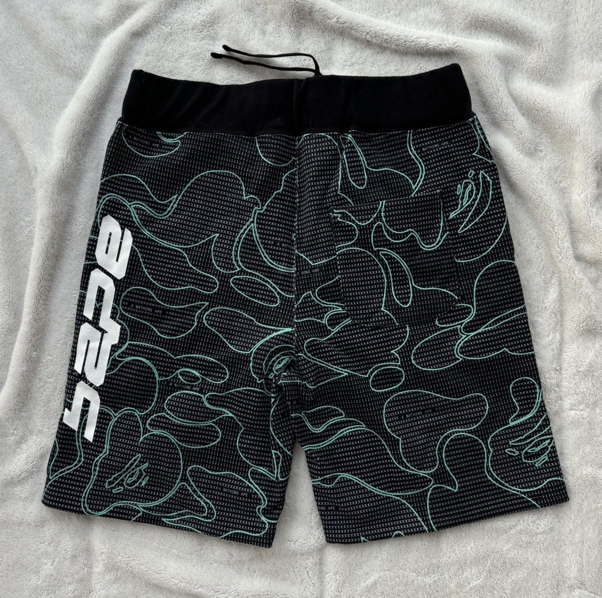 Bape Bape ‘Text Code Camo’ Print Shorts Size US 38 / EU 54 - 3 Thumbnail