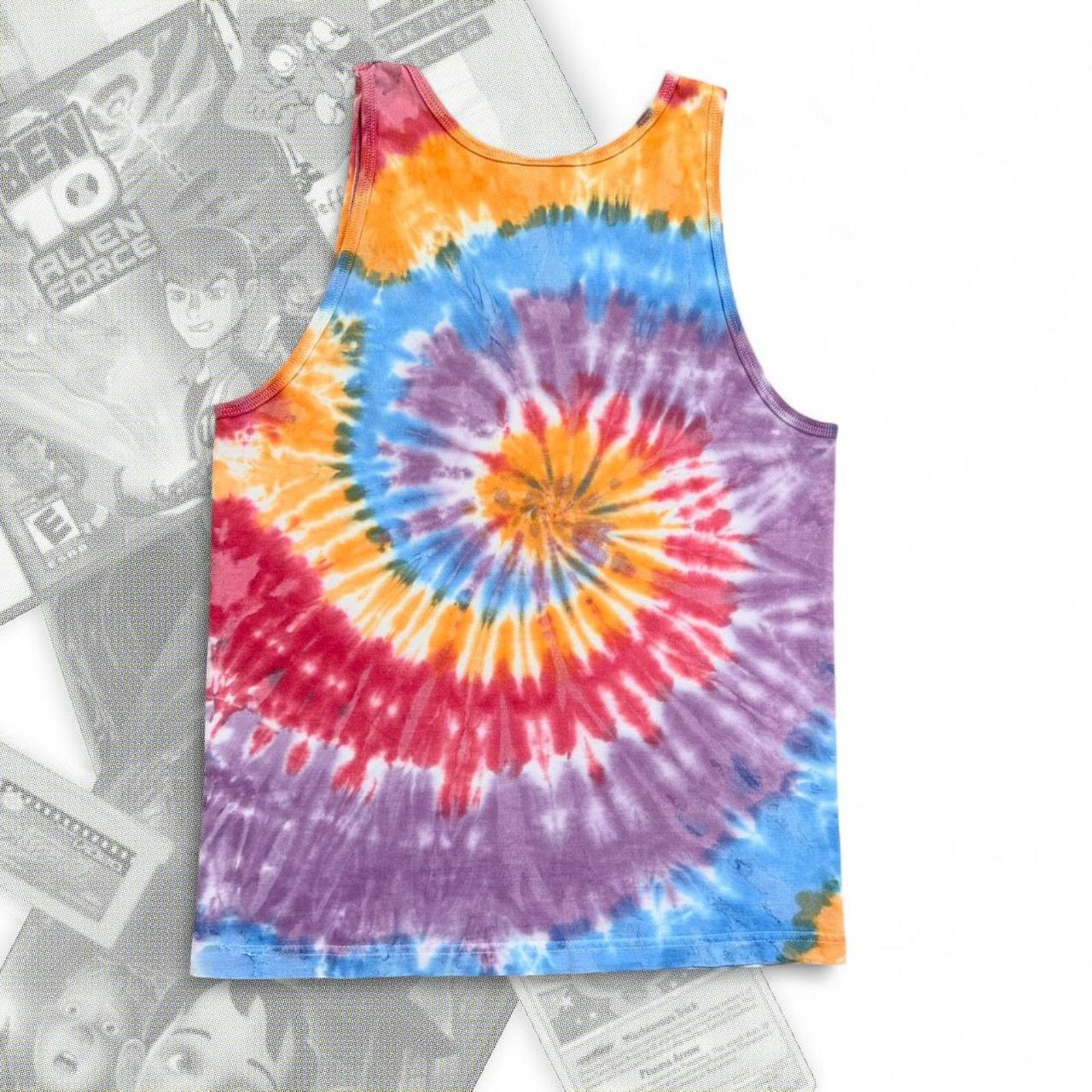 & Other Stories Rainbow Tie Dye Stussy SS Graphic Tank Top Size US S / EU 44-46 / 1 - 6 Thumbnail