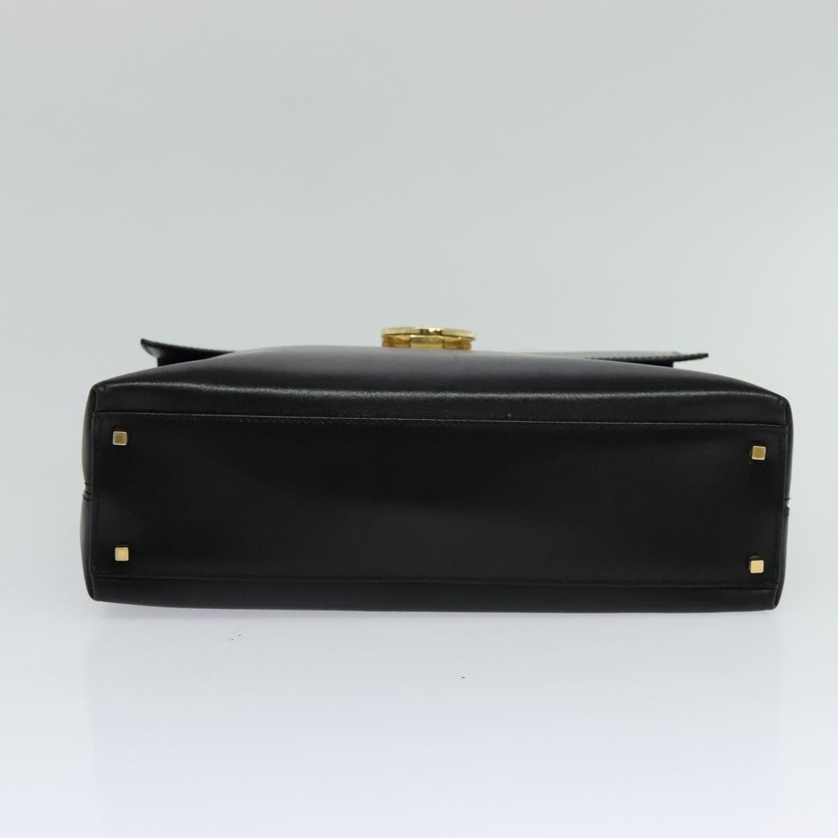 Salvatore Ferragamo Salvatore Ferragamo Gancini Hand Bag Leather Black Gold Size ONE SIZE - 5 Thumbnail