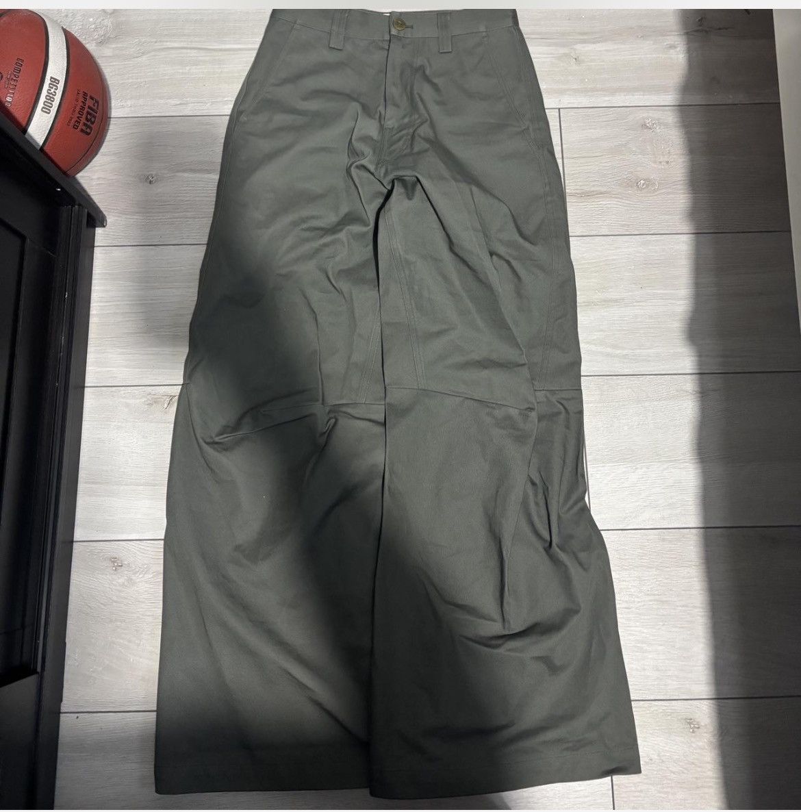 SIMPLE PROJECT SIMPLE PROJECT WIDE COTTON PANTS Size US 29 - 2 Thumbnail