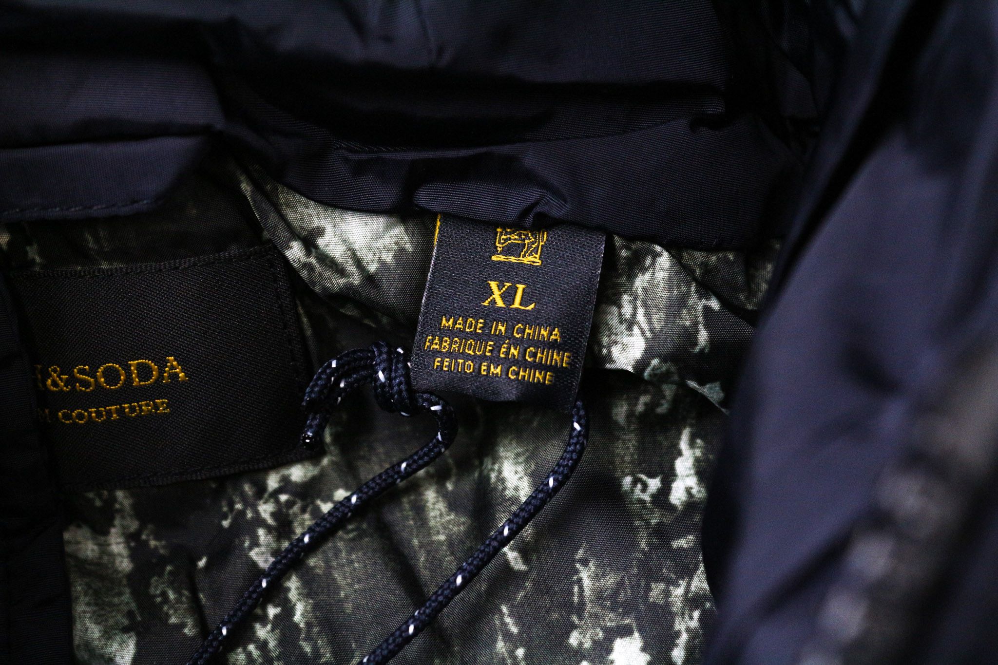 Scotch & Soda AMS COUTURE XL Wool Blend 2in1 Hooded Jacket 74301 Size US XL / EU 56 / 4 - 6 Thumbnail