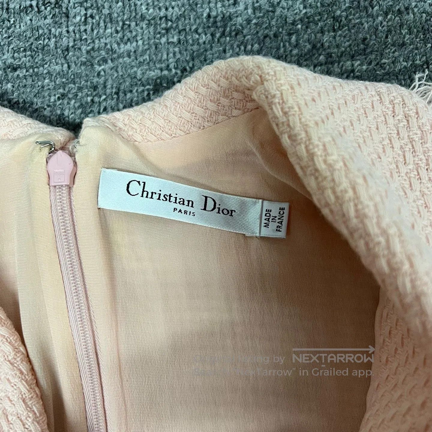 Dior Dior Runway Pink Fringe Silk Wool Dress. Size XS / US 0-2 / IT 36-38 - 5 Thumbnail