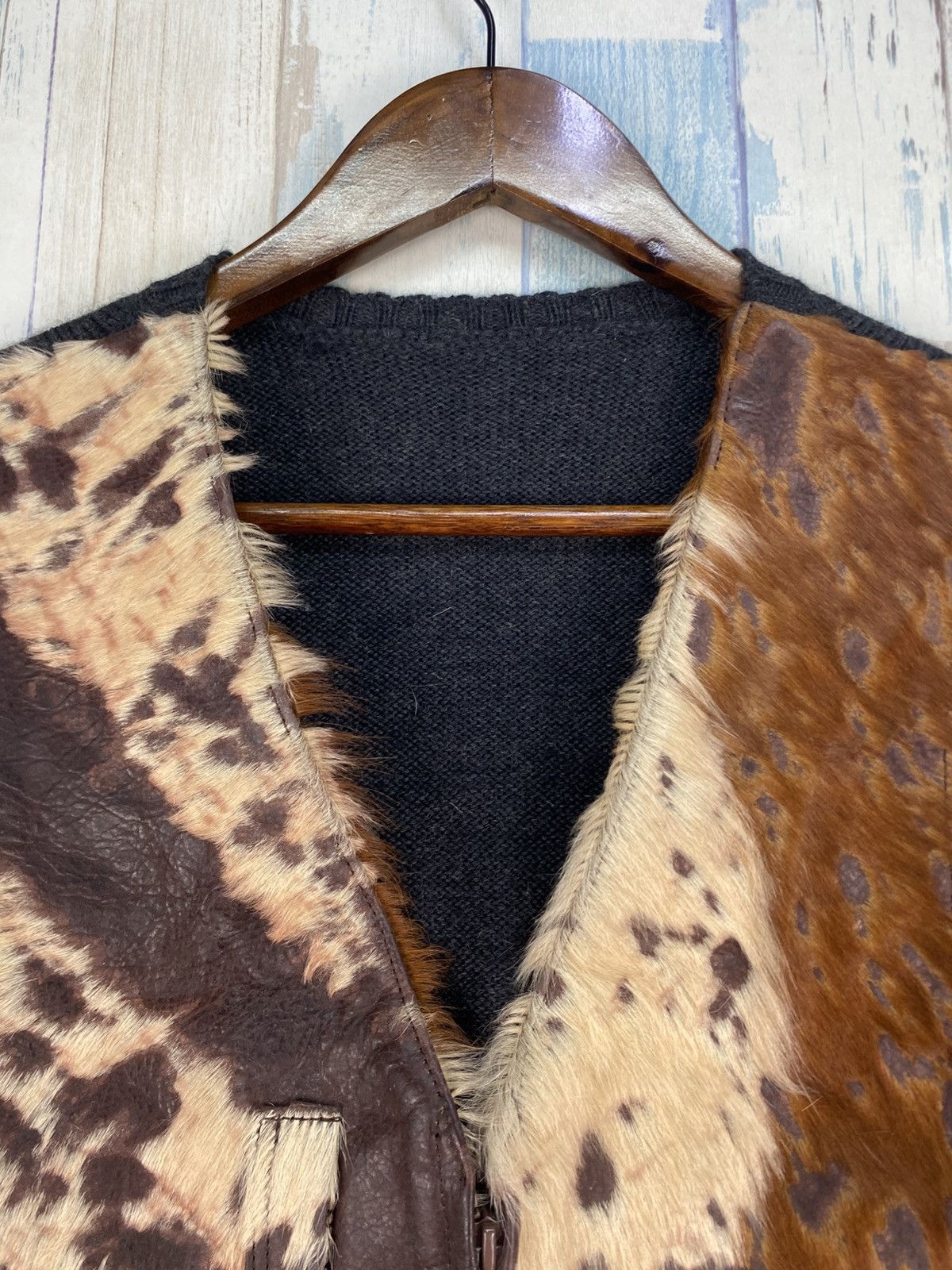 Yohji Yamamoto 🔥GRAIL ICONIC🔥Yohji Yamamoto Pour Homme Calf Skin Fur Vest Size US M / EU 48-50 / 2 - 13 Thumbnail