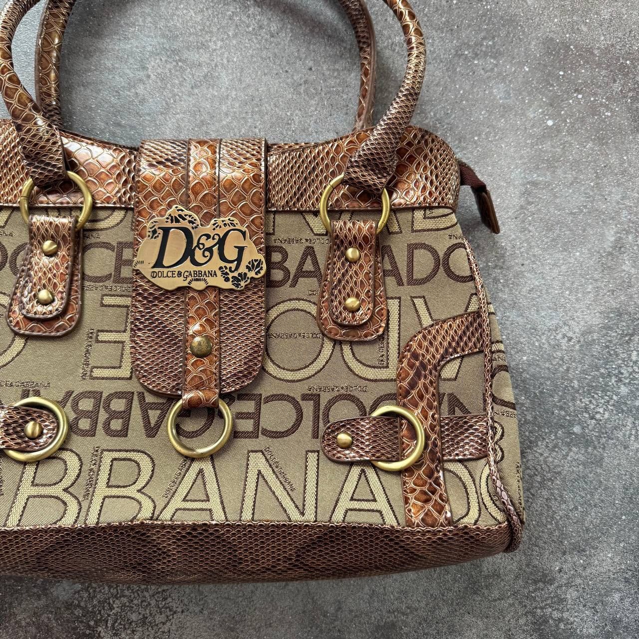 D&G Dolce & Gabbana Vintage Monogram Shoulder Bag - Bags Luggage