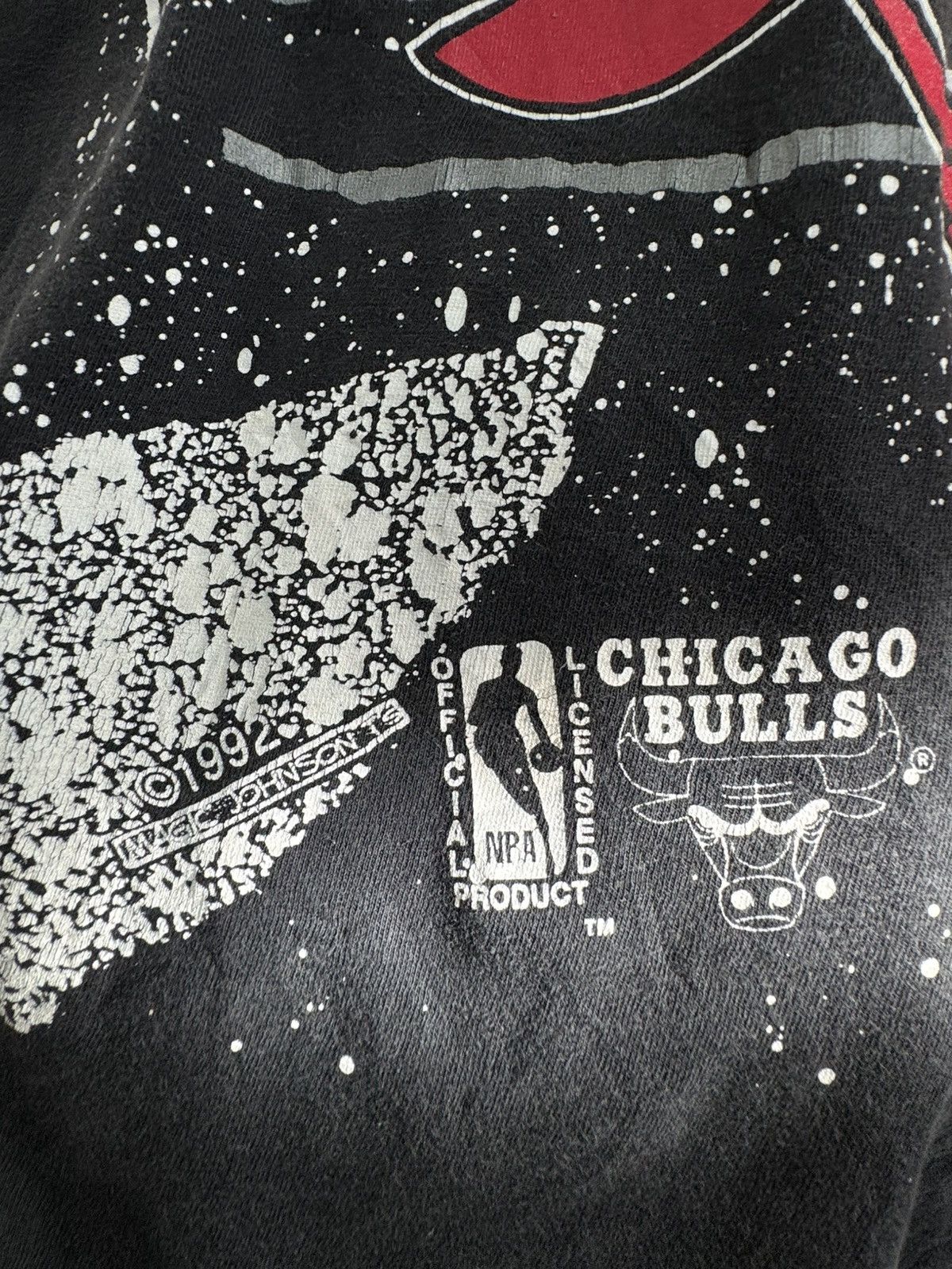 NBA Vintage 1992 Chicago Bulls Magic Johnson T-Shirt Size US L / EU 52-54 / 3 - 8 Thumbnail
