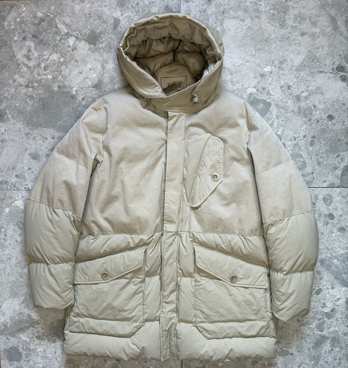 Ten C Ten c Storm Combo Down Jacket – Stone – Size 52 Size US S / EU 44-46 / 1 - 1 Thumbnail