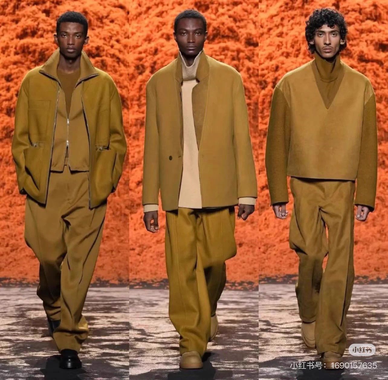 Ermenegildo Zegna ZEGNA Couture Runway Swiss Camel Wool Wide-Leg Pant Size US 36 / EU 52 - 2 Thumbnail