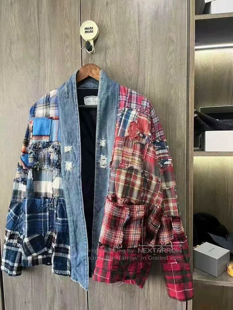 Greg Lauren Greg Lauren Ancient Cloth Spliced Robe Size US M / EU 48-50 / 2 - 3 Thumbnail
