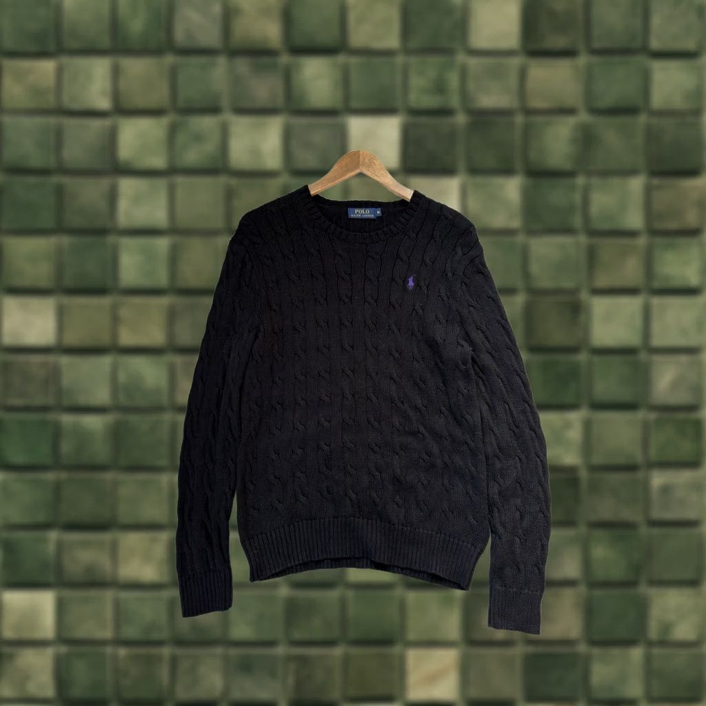 Polo Ralph Lauren Polo Ralph Lauren Sweater Pullover Knitted Black Old Money Size M Mens Size US M / EU 48-50 / 2 - 1 Thumbnail