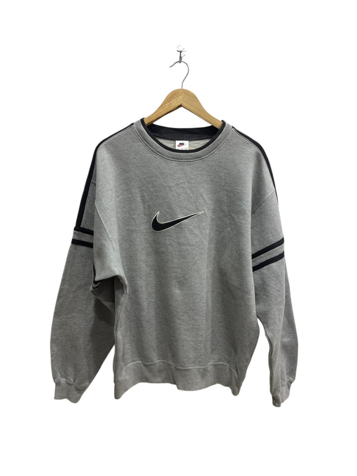 Nike Vintage 90’s Nike Sweatshirt Ringer Style Size US XL / EU 56 / 4 - 1 Thumbnail