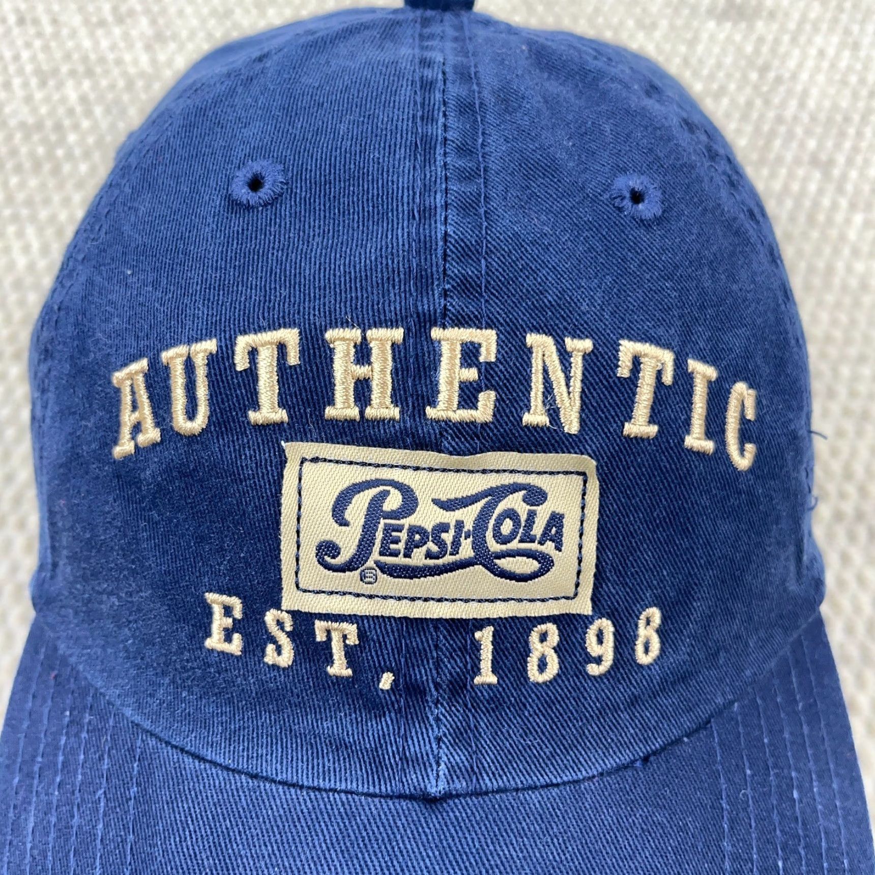 Vintage VINTAGE Pepsi Cola Hat Cap Strap Back Blue Dad Twill Retro Adult Adjustable Size ONE SIZE - 3 Thumbnail