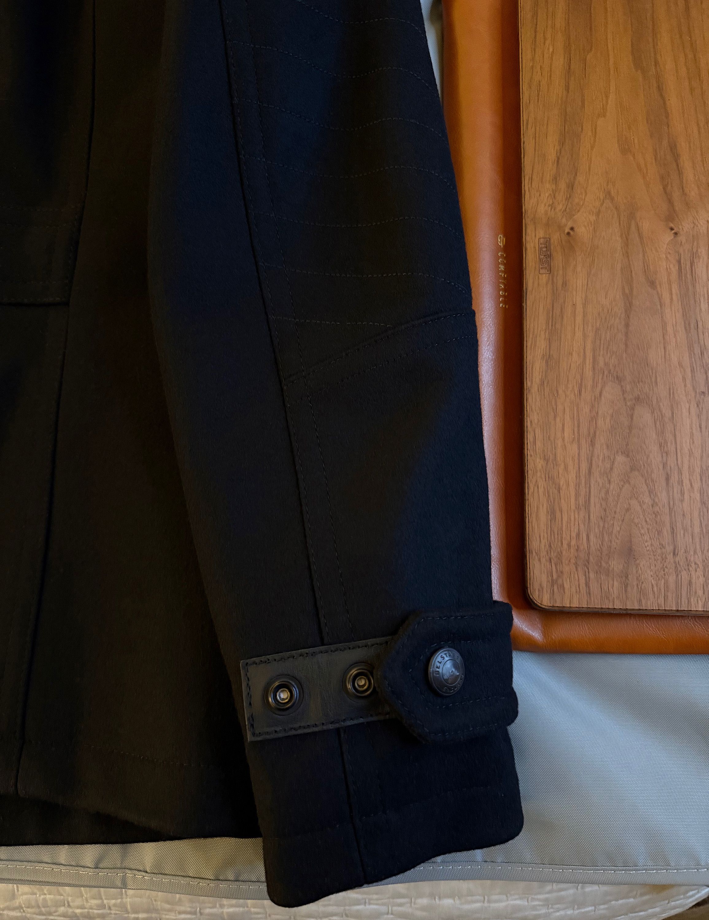 Belstaff Coveted, Badass $1,700 w/tax Leather Accents Peacoat Size US M / EU 48-50 / 2 - 19 Thumbnail