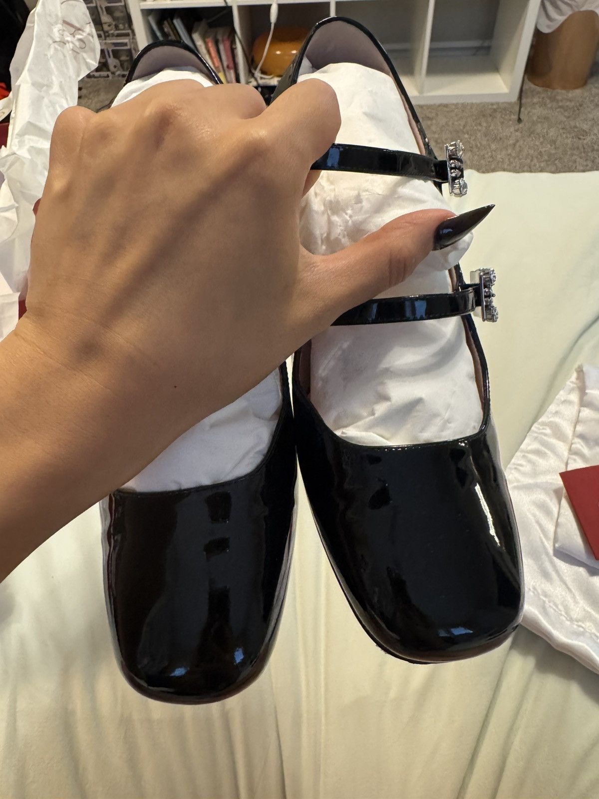 Roger Vivier ROGER VIVIER Mini Très Vivier patent leather Mary Jane pumps Size US 6.5 / IT 36.5 - 5 Thumbnail