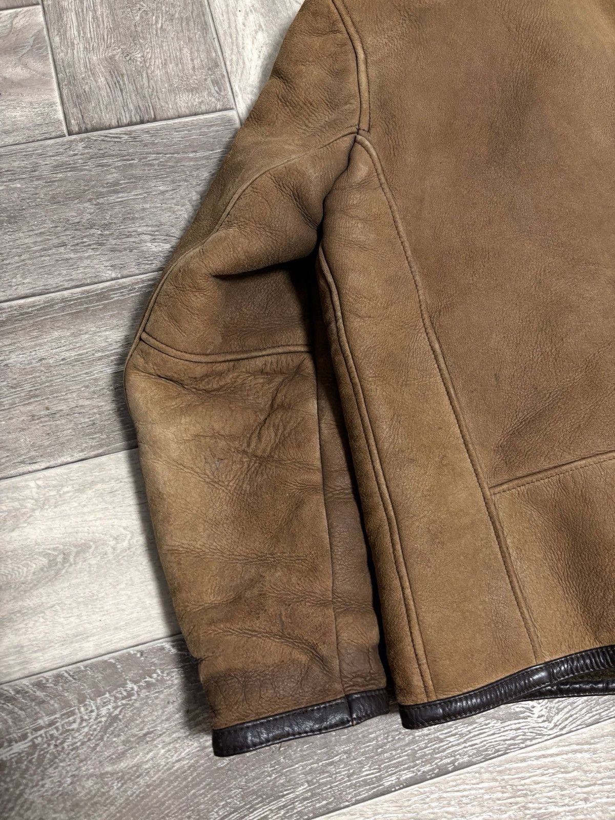 Leather Vintage Sheepskin Coat Shearling Leather Jacket B3 Size US M / EU 48-50 / 2 - 14 Thumbnail