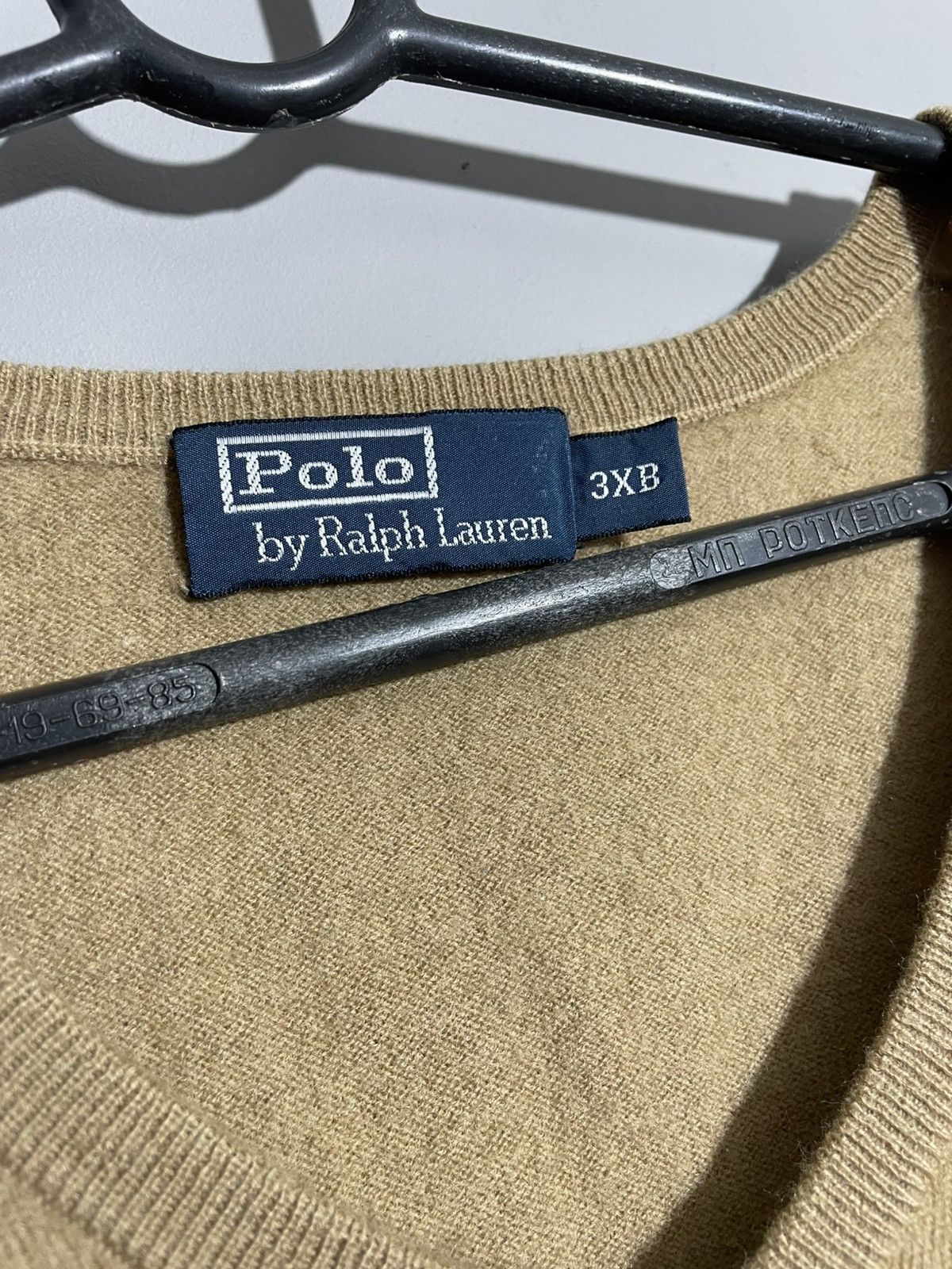 Polo Ralph Lauren × Vintage Vintage Polo Ralph Lauren Beige Old Money Style wool vest Size US XXL / EU 58 / 5 - 4 Thumbnail
