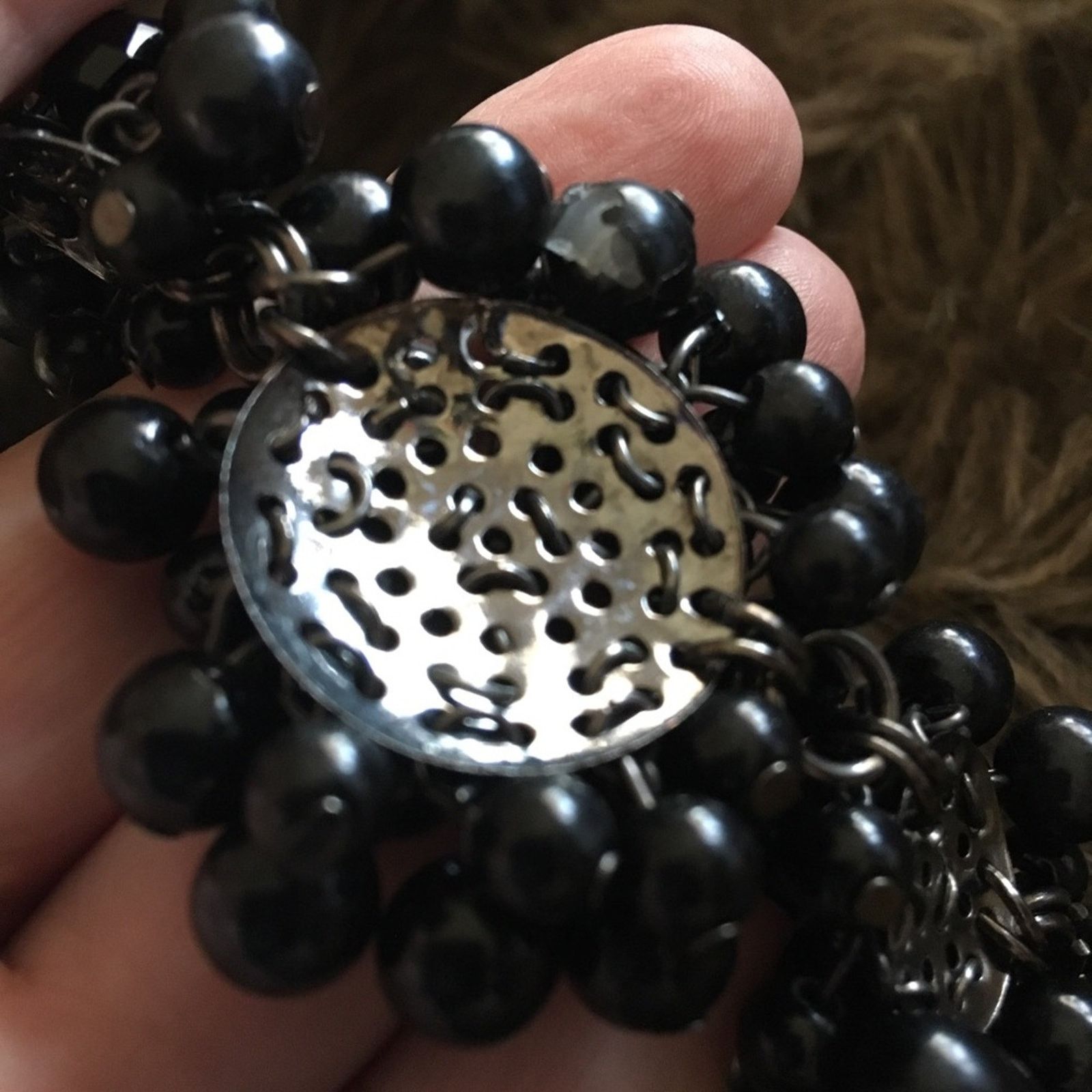 Vintage Vintage blackberry beaded cluster necklace Size ONE SIZE - 8 Thumbnail