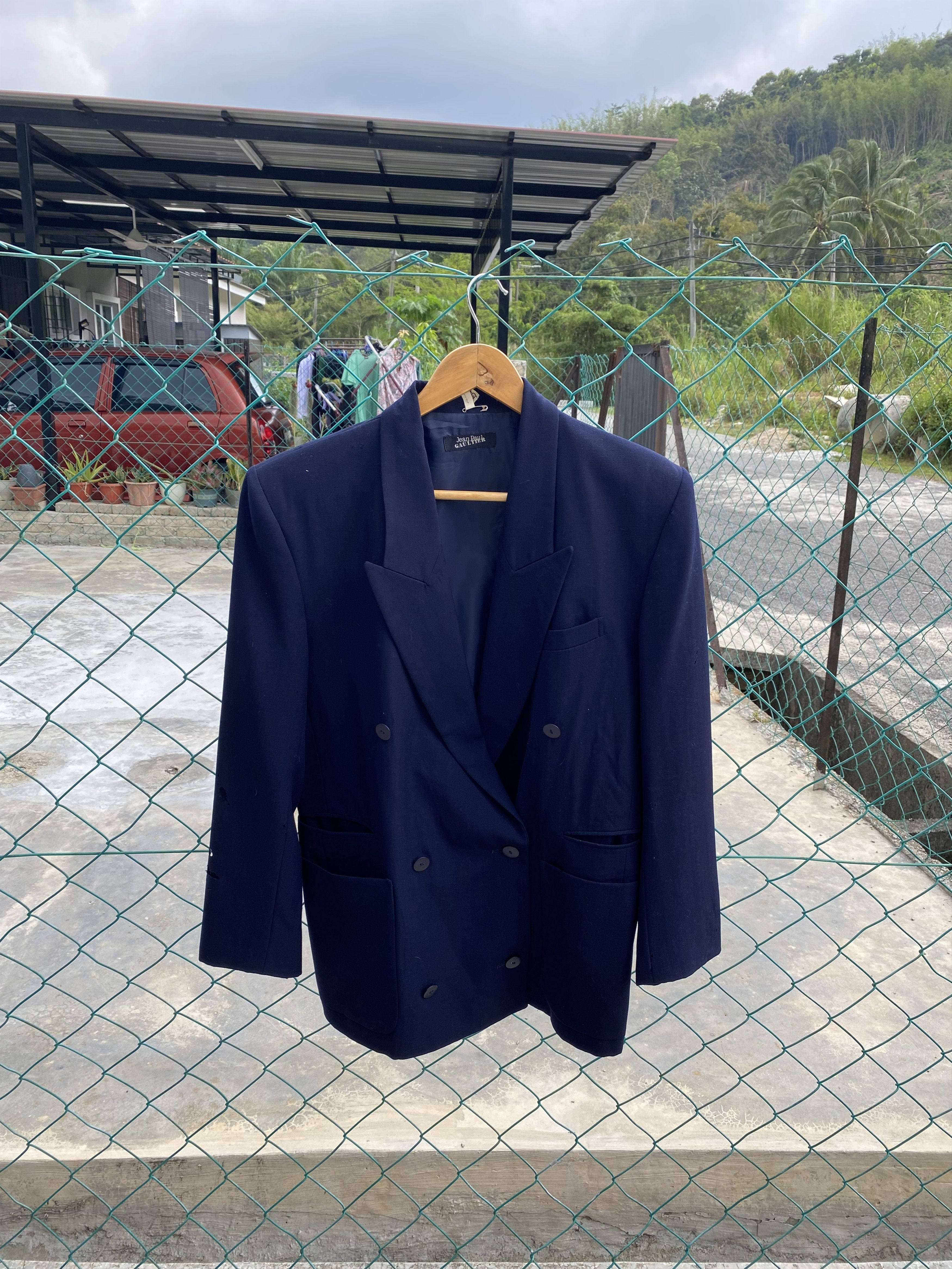 Jean Paul Gaultier Distressed Jean Paul Gaultier Onward wool mohair blazer Size M / US 6-8 / IT 42-44 - 1 Thumbnail