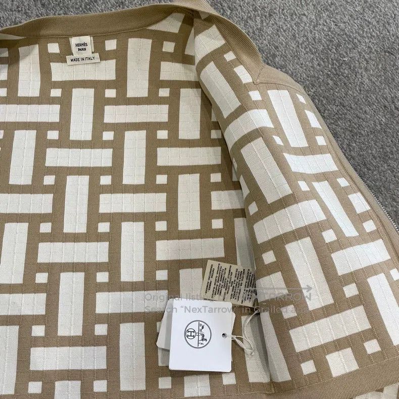 Hermes Hermes Toast Beige Square Neck Short Jacket Size XS / US 0-2 / IT 36-38 - 6 Thumbnail