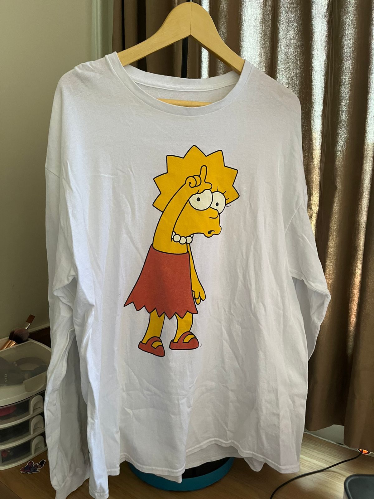 The Simpsons × Vintage lisa simpsons loser pose longsleeve smart pants tee tshirt Size US XL / EU 56 / 4 - 1 Thumbnail
