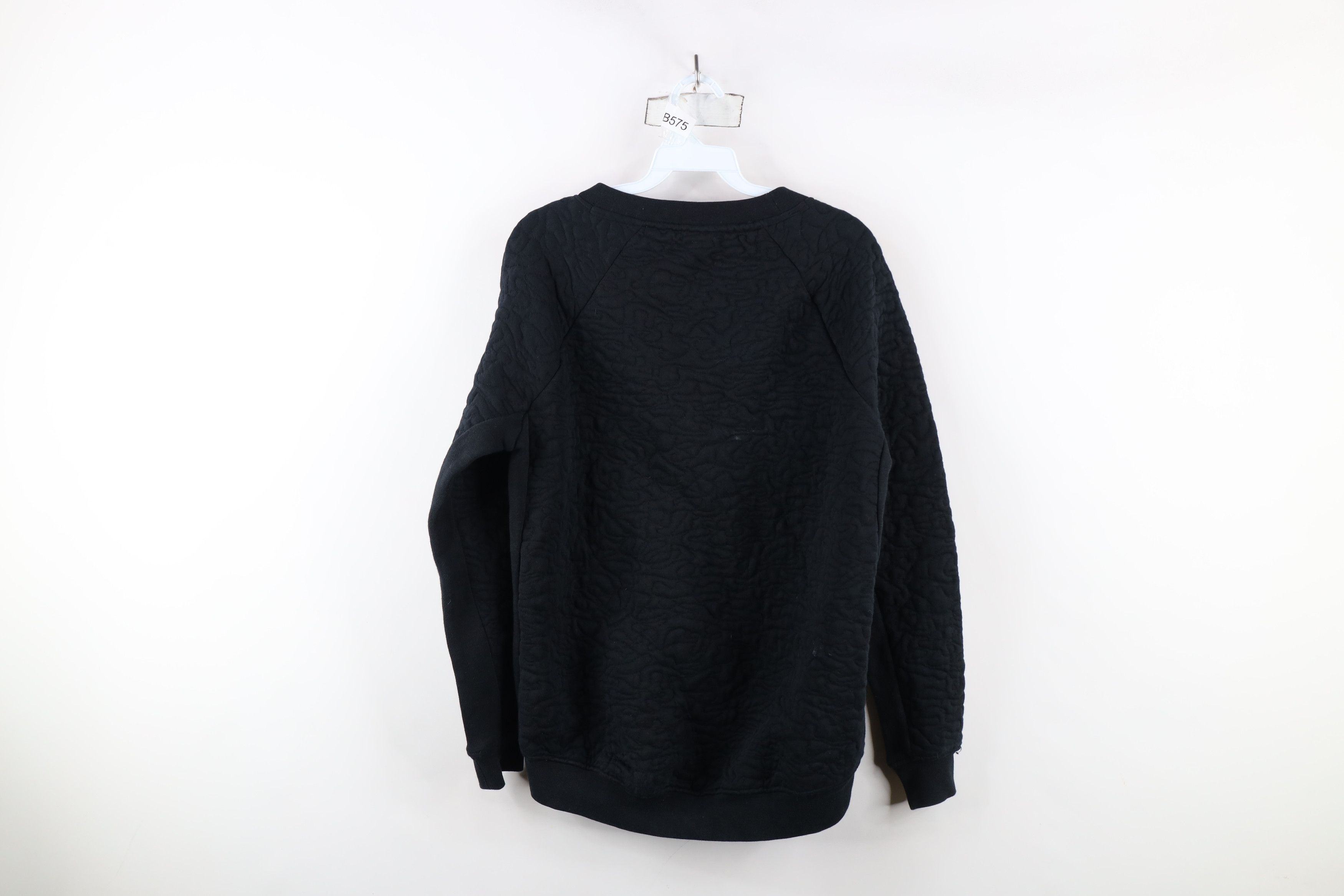Nike × Vintage Nike Sportswear Spell Swoosh Rally Crewneck Sweatshirt Black Size XS / US 0-2 / IT 36-38 - 12 Thumbnail