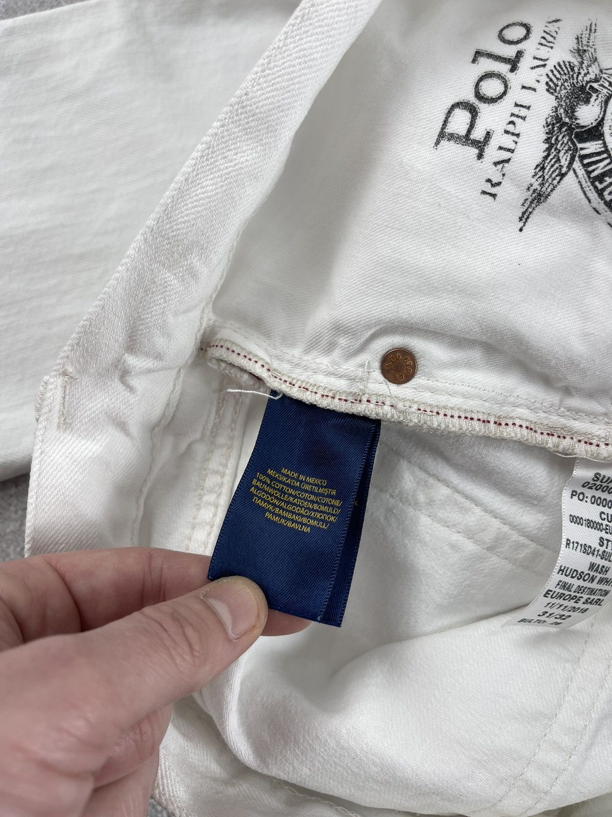 Polo Ralph Lauren × Ralph Lauren Polo Ralph Lauren White Denim Jeans Size 31x32 Size US 31 - 13 Thumbnail
