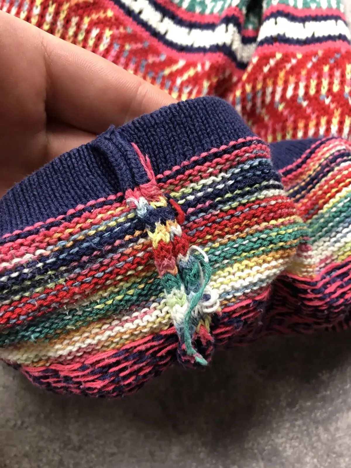 United Colors Of Benetton UNITED COLORS OF BENETTON Coogi Style Y2k Knitted Sweater Size US L / EU 52-54 / 3 - 9 Thumbnail