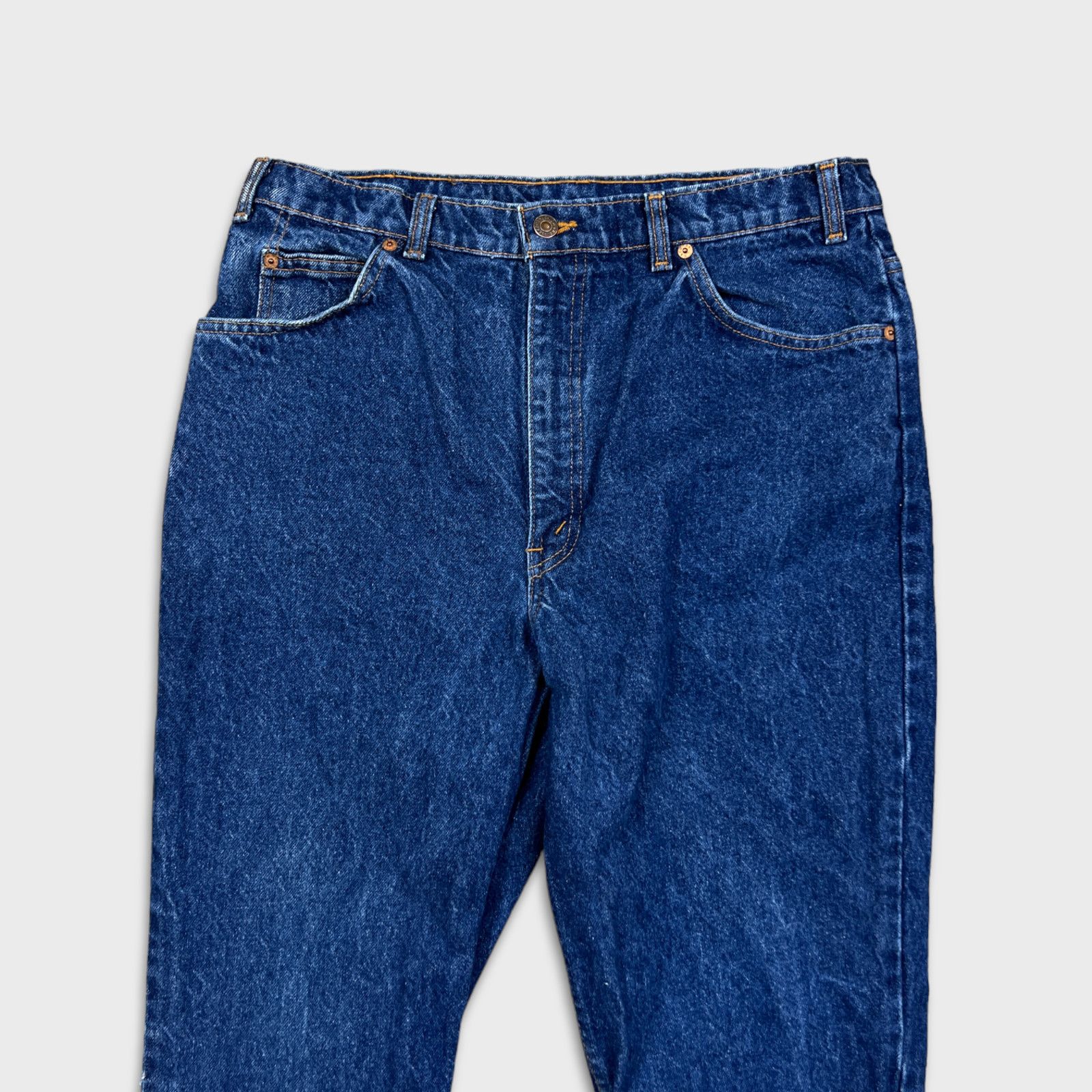 Levi's × Vintage Vintage Levi's 619 Jeans 33x30 Orange Tab Wide 90s Denim Size US 33 - 2 Thumbnail