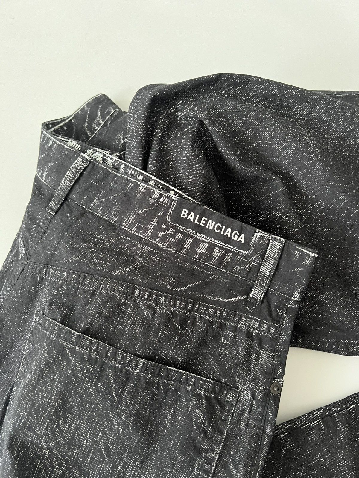 Balenciaga Balenciaga Trompe L'oeil Baggy Jeans Size US 32 / EU 48 - 6 Thumbnail