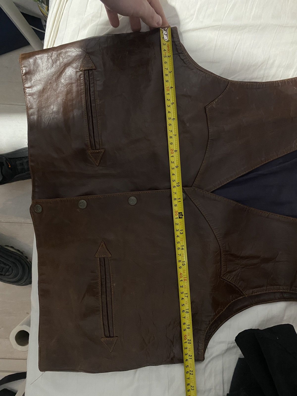 Vintage Vintage leather cowboys Vest Size US L / EU 52-54 / 3 - 12 Thumbnail