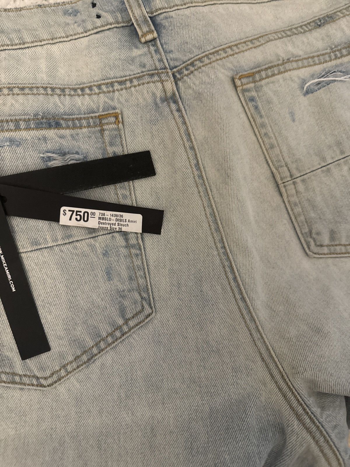 Amiri Amiri Slouch Destroyed Jeans 36 Size US 36 / EU 52 - 8 Thumbnail