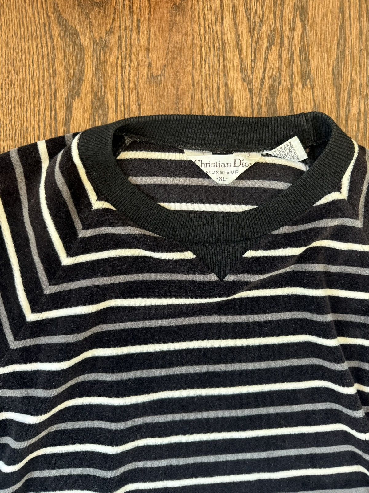 Christian Dior Monsieur Vintage Dior Striped Mod Sweater Size US S / EU 44-46 / 1 - 2 Thumbnail